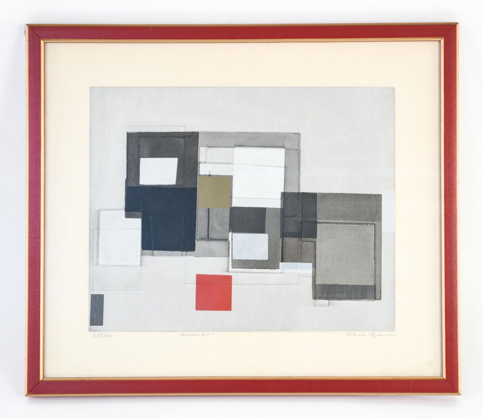 NORIO AZUMA (JAPANESE, 1928-2004) ABSTRACT PRINT (1 of 10)