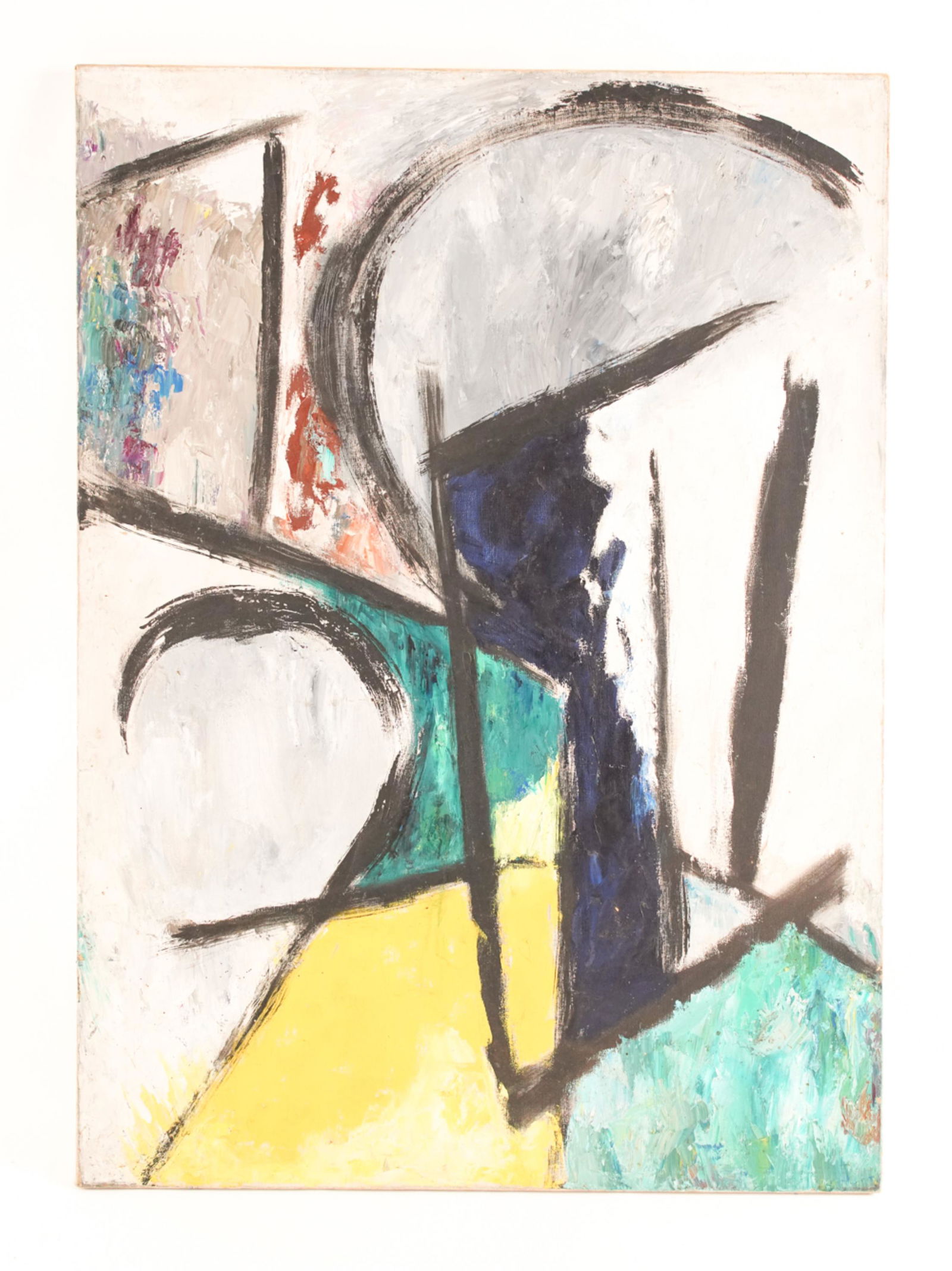 MID-CENTURY ABSTRACT O/C ATTR. VIVIAN DE PINNA (1 of 16)