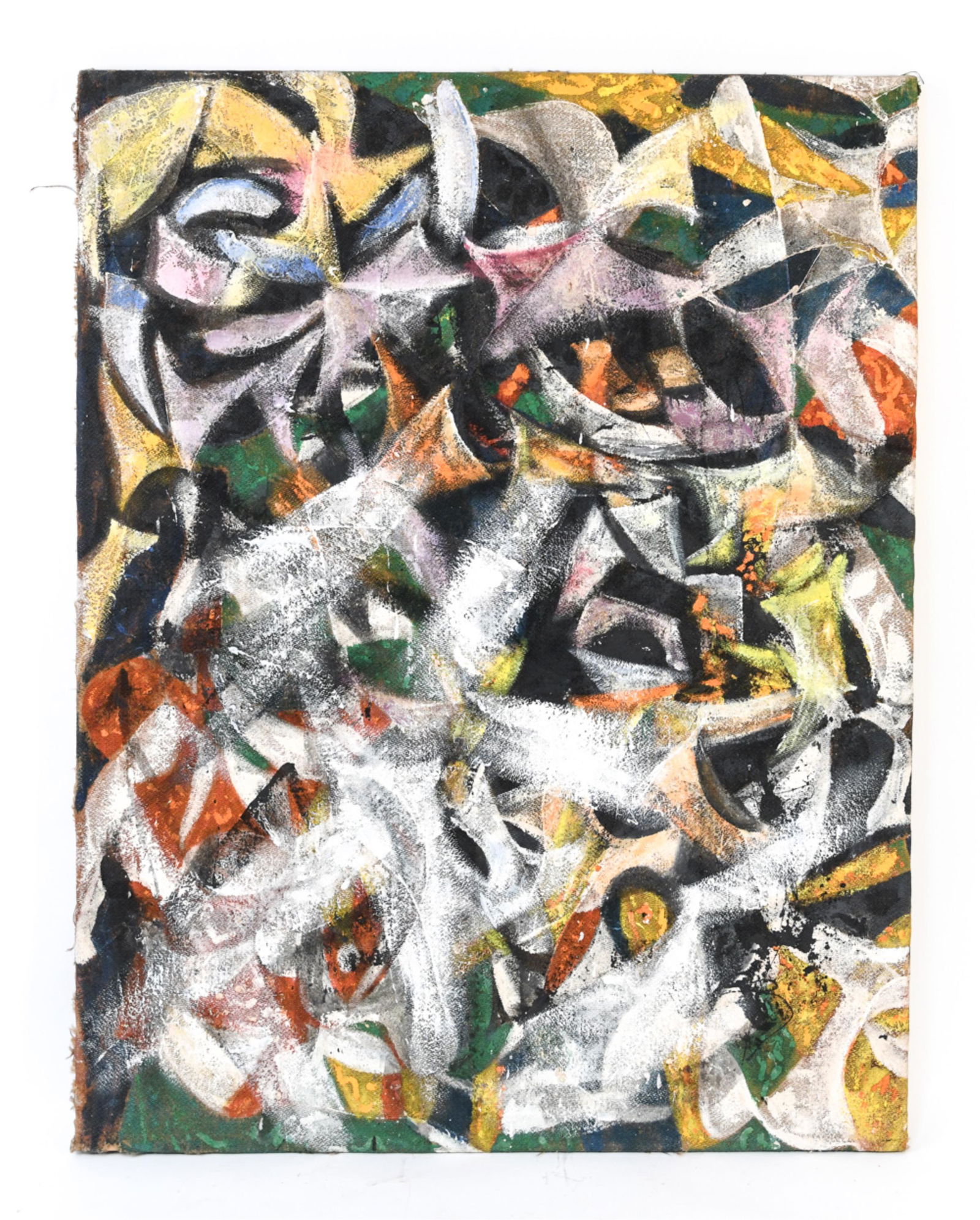 LUCIA WILCOX ABSTRACT OIL ON CANVAS 1958 (1 of 15)