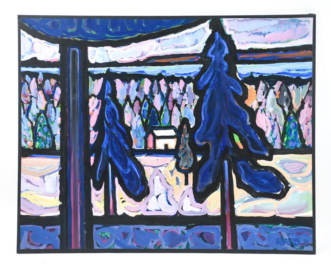 RICHARD ROBERTS ABSTRACT LANDSCAPE 1975 (1 of 7)