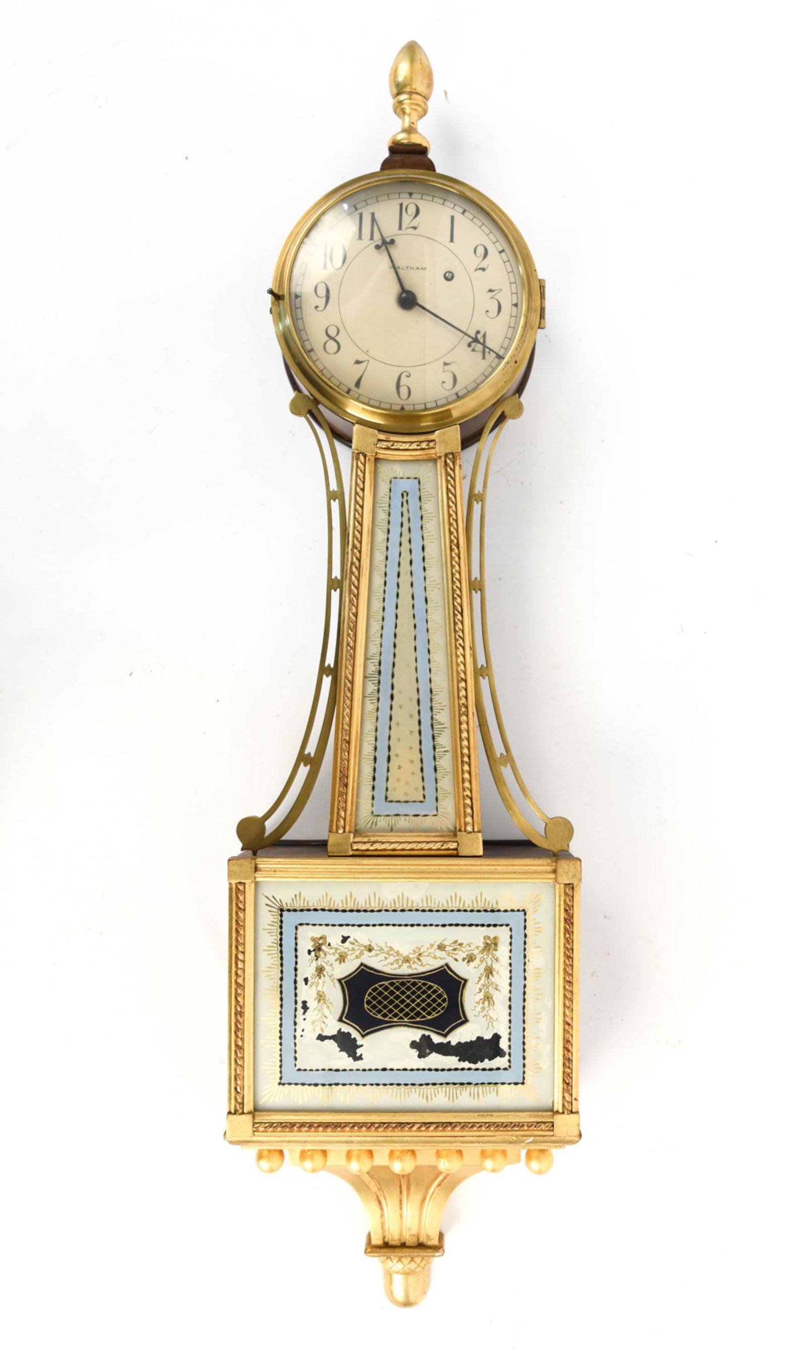 WALTHAM ELECTRIC BANJO CLOCK (1 of 9)