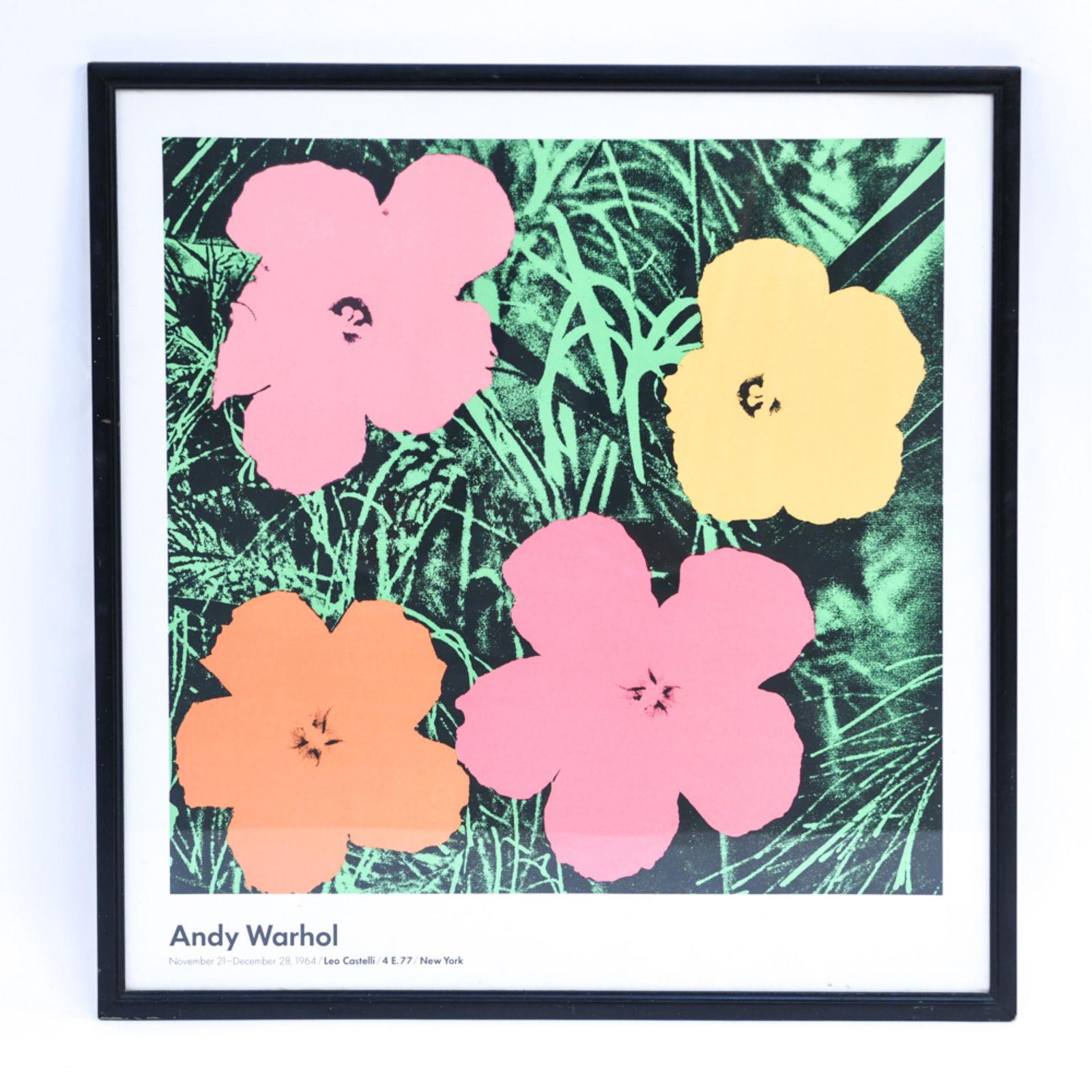 Andy Warhol Leo Castelli Exhibit Poster 1964 Dec 29 Westport Auction In Ct Andy Warhol Leo Castelli Exhibit Poster 1964 Dec 29 Westport Auction In Ct