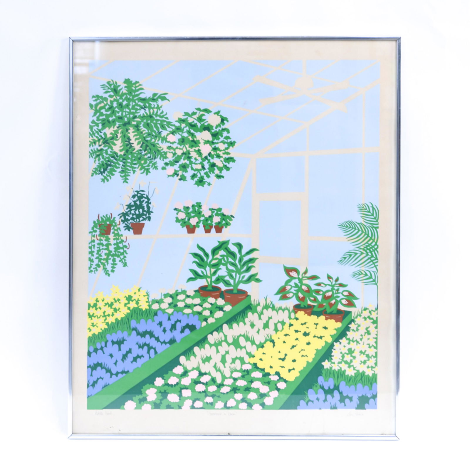 ERIC HOLCH (AMERICAN) GREENHOUSE SCREENPRINT (1 of 13)