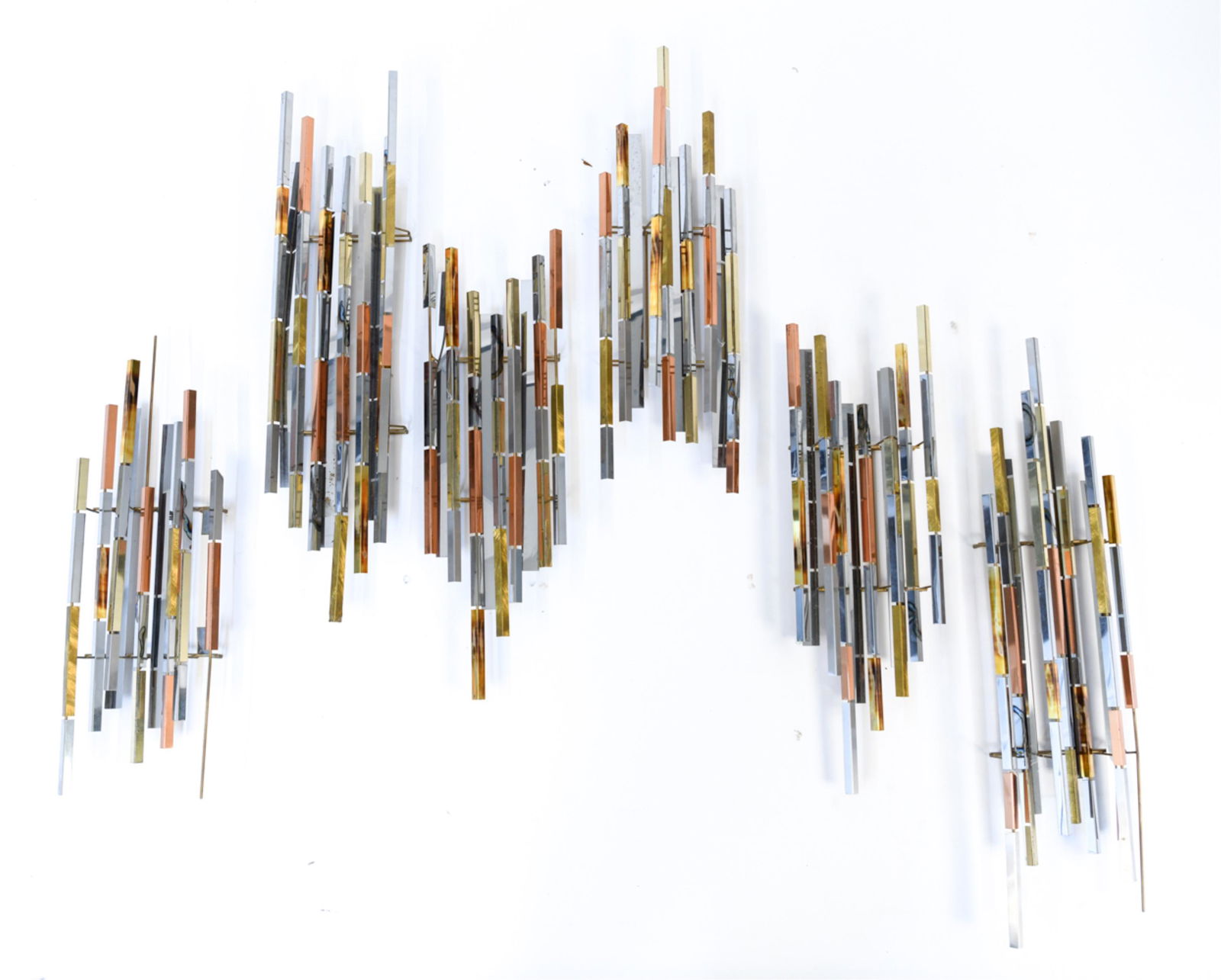 (6) RAY H. BERGER MULTI METAL WALL SCULPTURE 1987 (1 of 11)