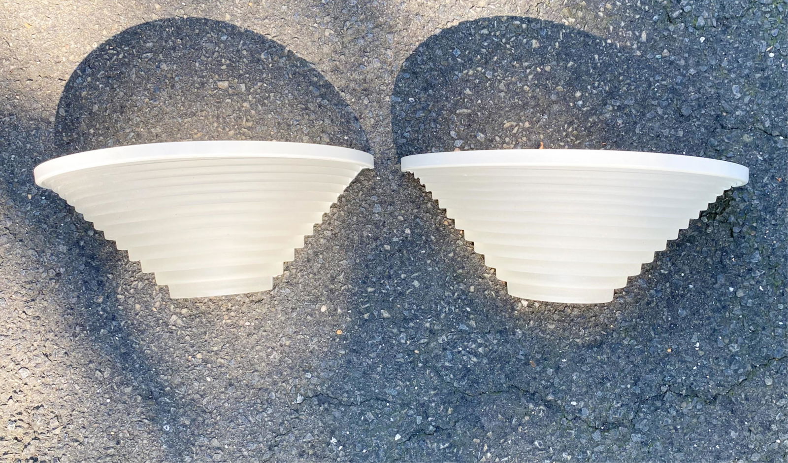 PAIR OF ARTEMIDE SCONCES: Tagged: Artemide Egisto 38. Dimensions: H 6" x W 14" x D 7" Condition: Light signs of use.