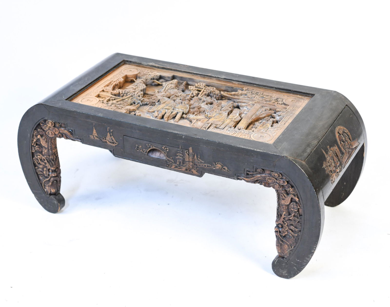 CARVED CHINESE LOW TABLE (1 of 16)