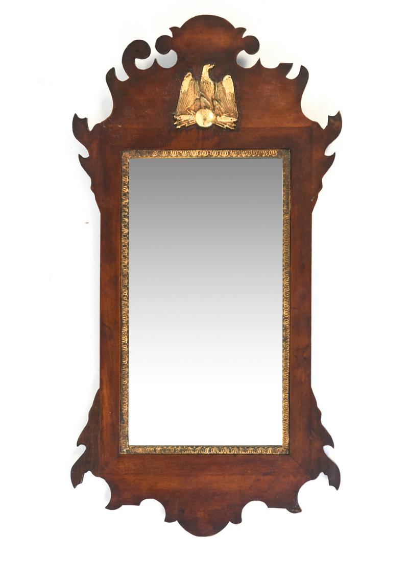 ANTIQUE CHIPPENDALE STYLE MIRROR (1 of 7)