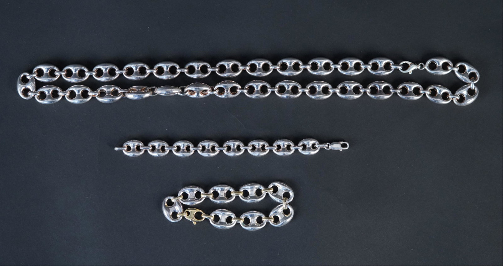 ITALIAN STERLING SILVER PUFFY CHAIN JEWELRY (1 of 9)