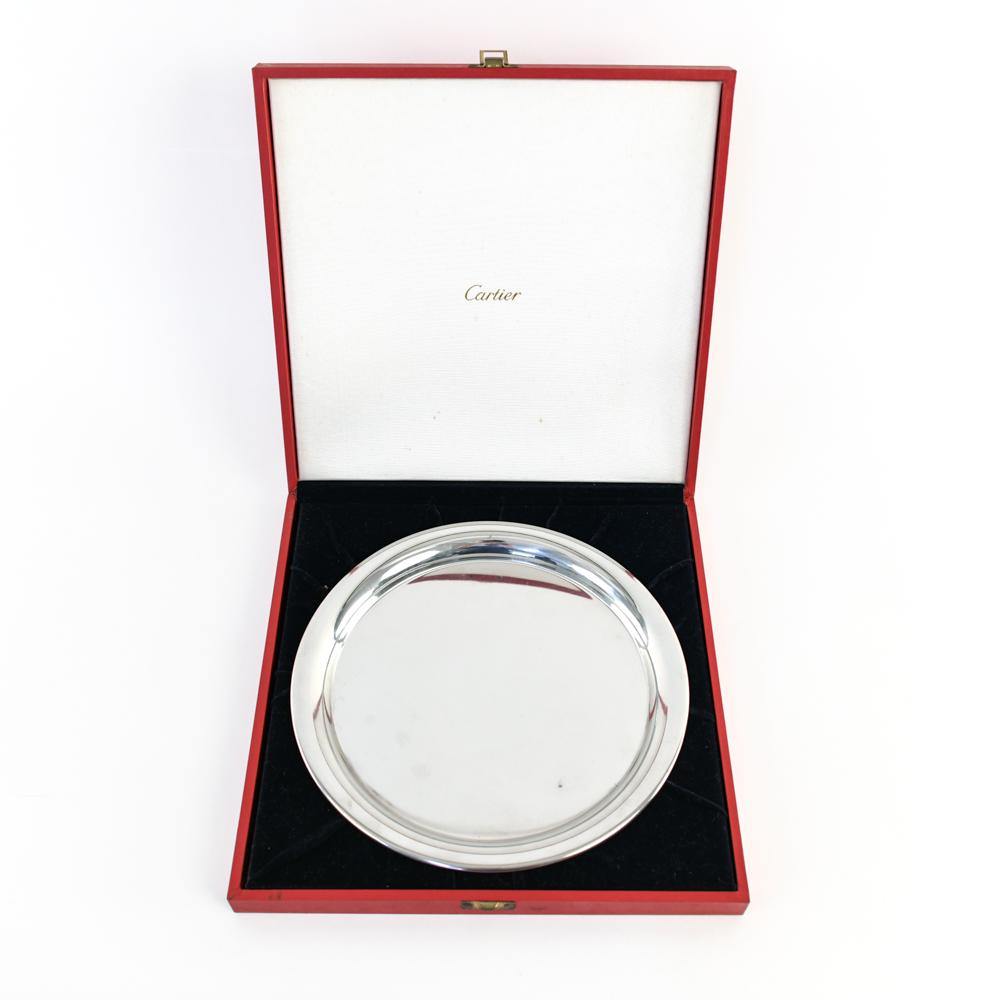 CARTIER PEWTER CHARGER (1 of 7)