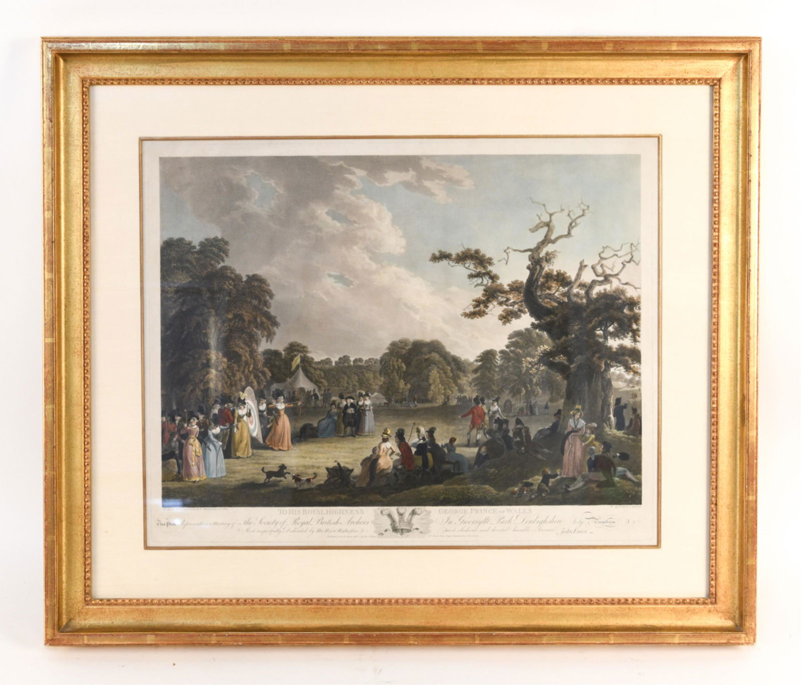 18TH C. GEORGE PRINCE OF WALES PRINT (1 of 12)