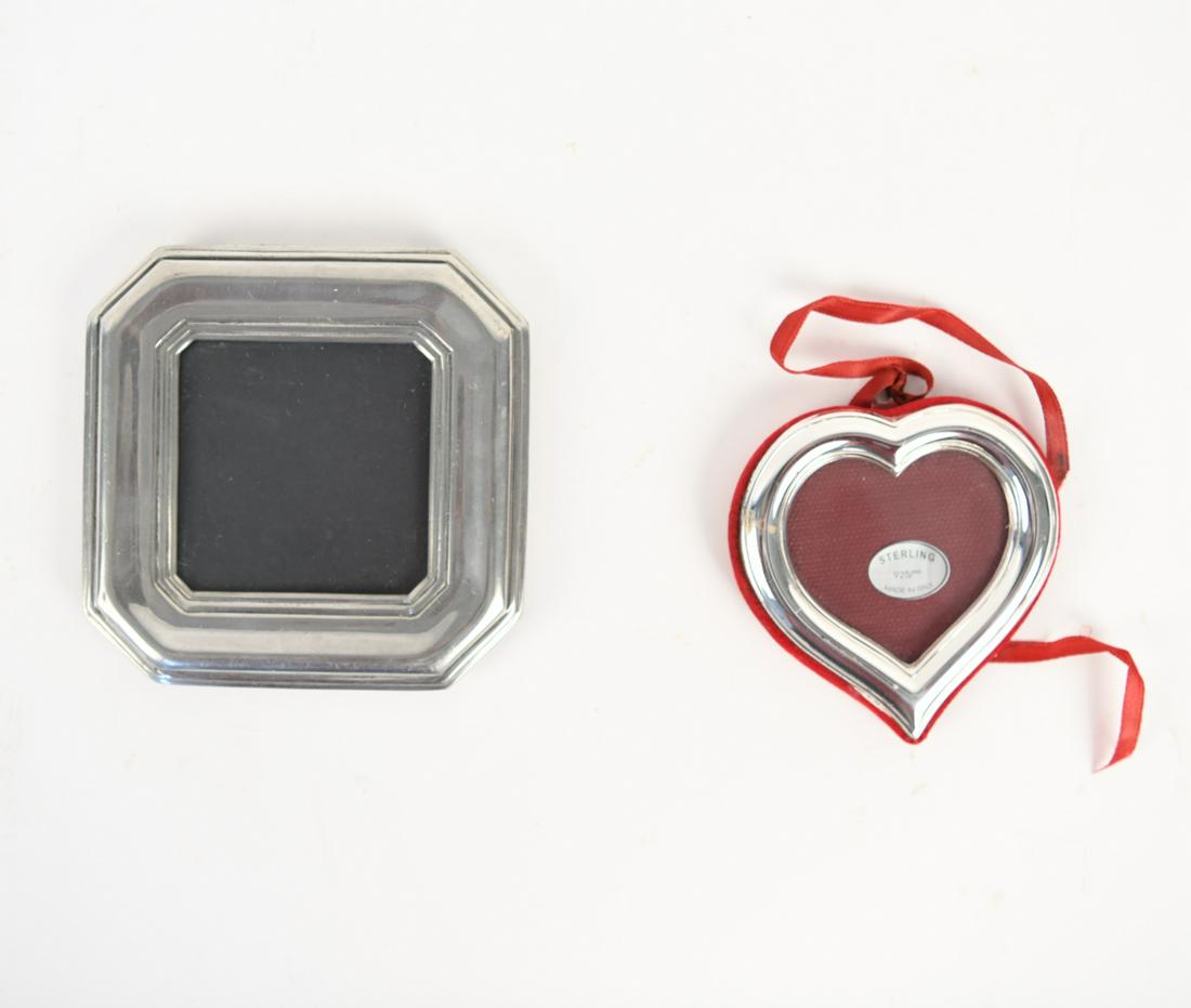 (2) MINIATURE STERLING SILVER PICTURE FRAMES (1 of 9)