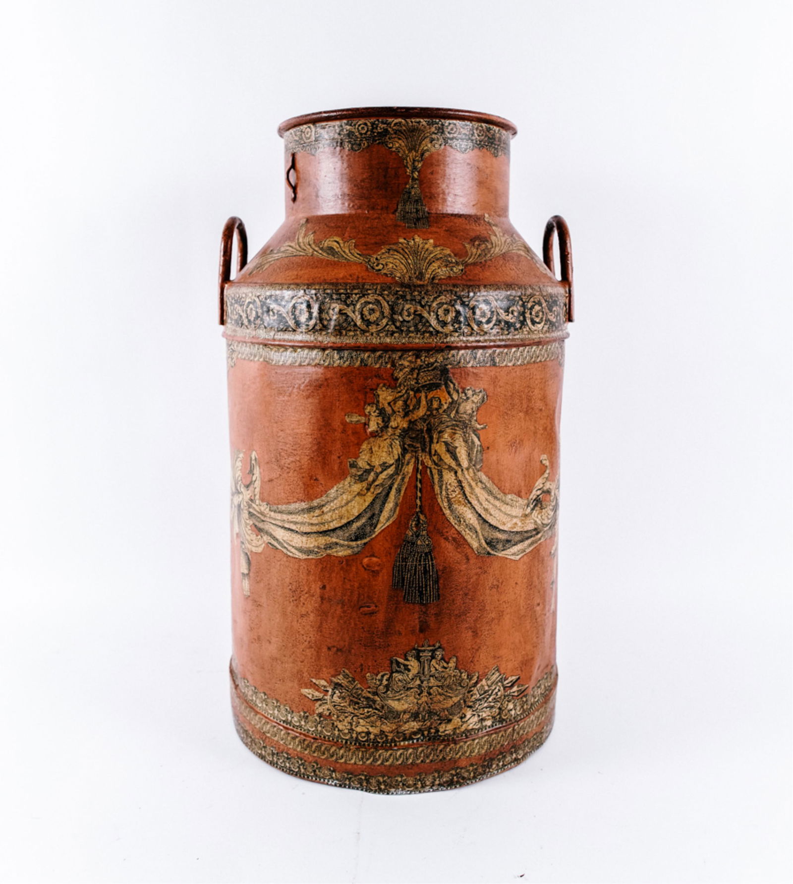 PAINT DECORATED MILK CAN (1 of 11)