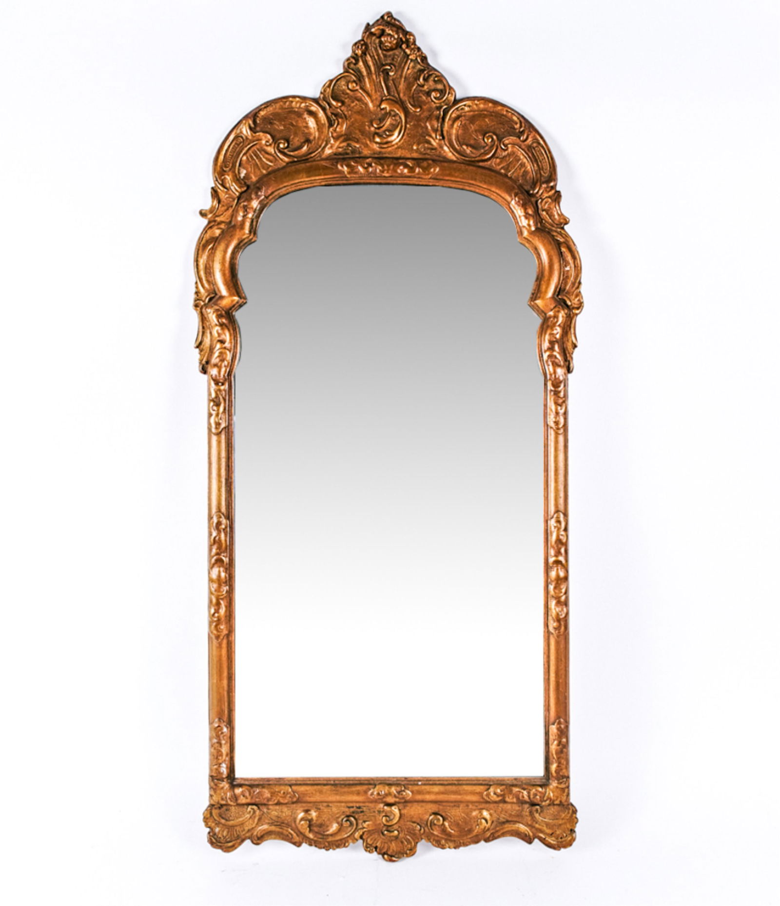 ORNATE GOLD TONE MIRROR (1 of 4)