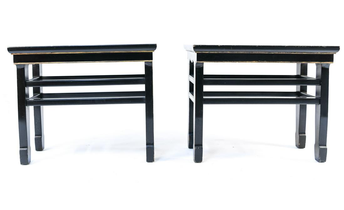 PAIR OF ASIAN STYLE SIDE TABLES (1 of 16)
