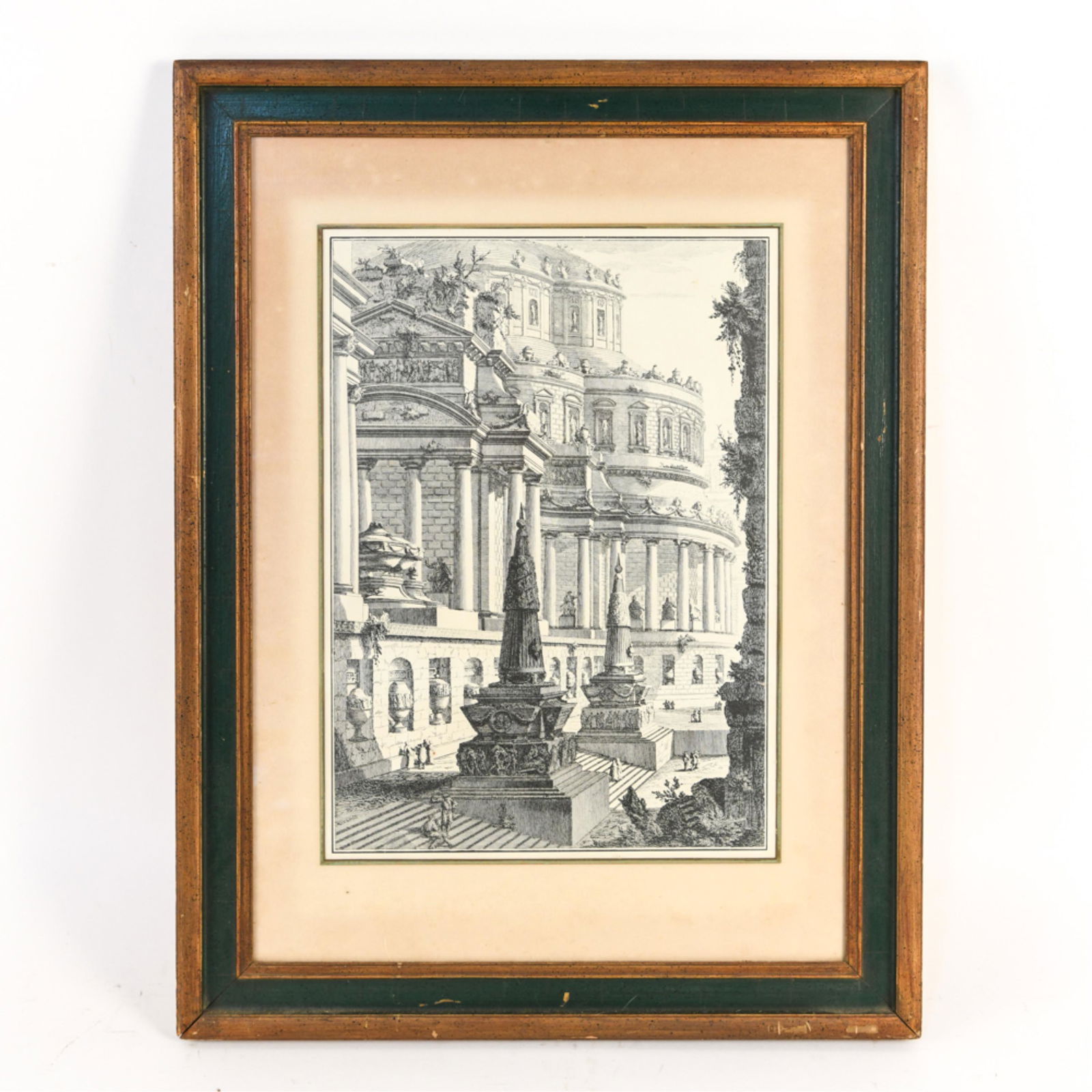 VINTAGE FRAMED PRINT OF OLD ROME (1 of 8)