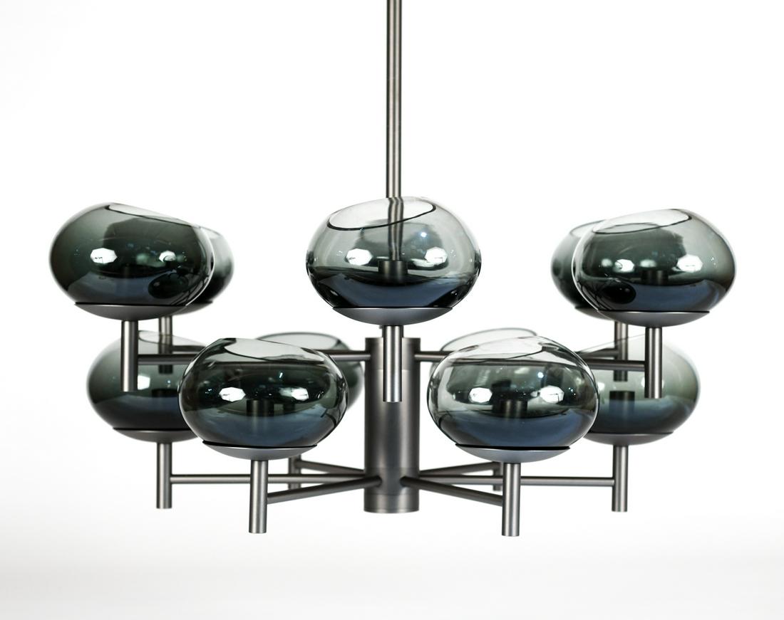 DONGHIA 12-ARM RENALDO ITALIAN GLASS CHANDELIER (1 of 19)