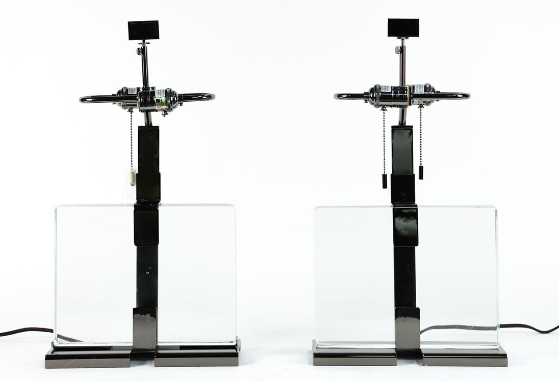 PAIR OF DONGHIA CLARA ITALIAN GLASS LAMPS (1 of 18)