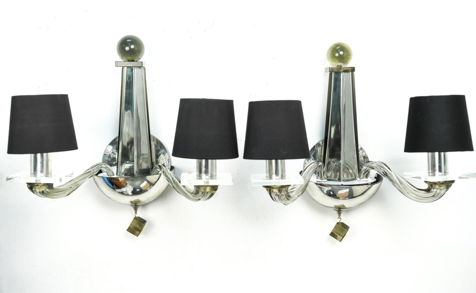 PAIR OF DONGHIA STELLARE ITALIAN 2-ARM SCONCES (1 of 13)