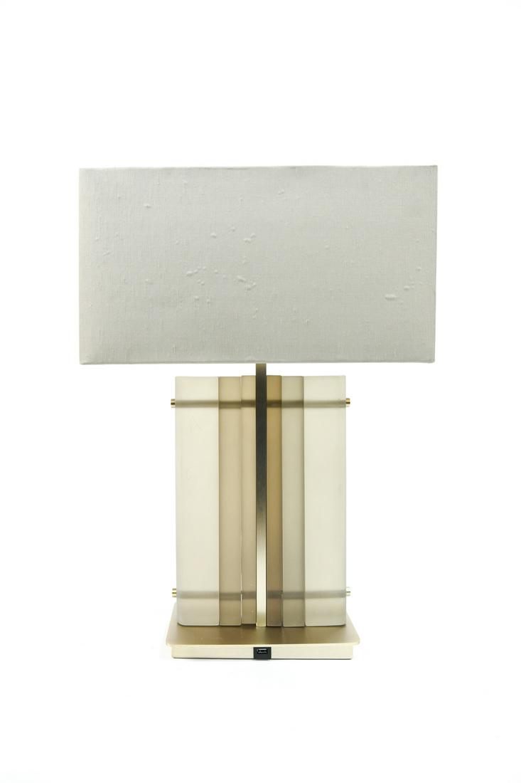 DONGHIA TOURMALINE ITALIAN GLASS TABLE LAMP (1 of 17)