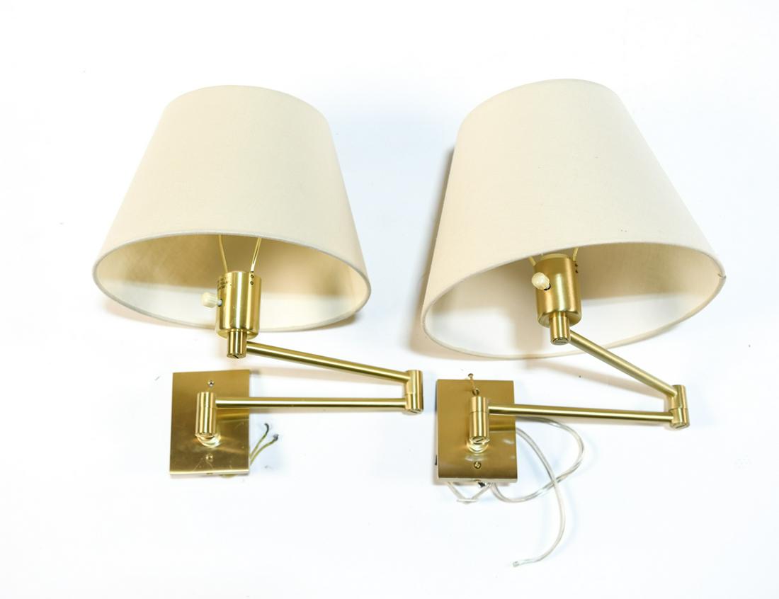 PAIR OF HANSEN SWING ARM SCONCES (1 of 11)