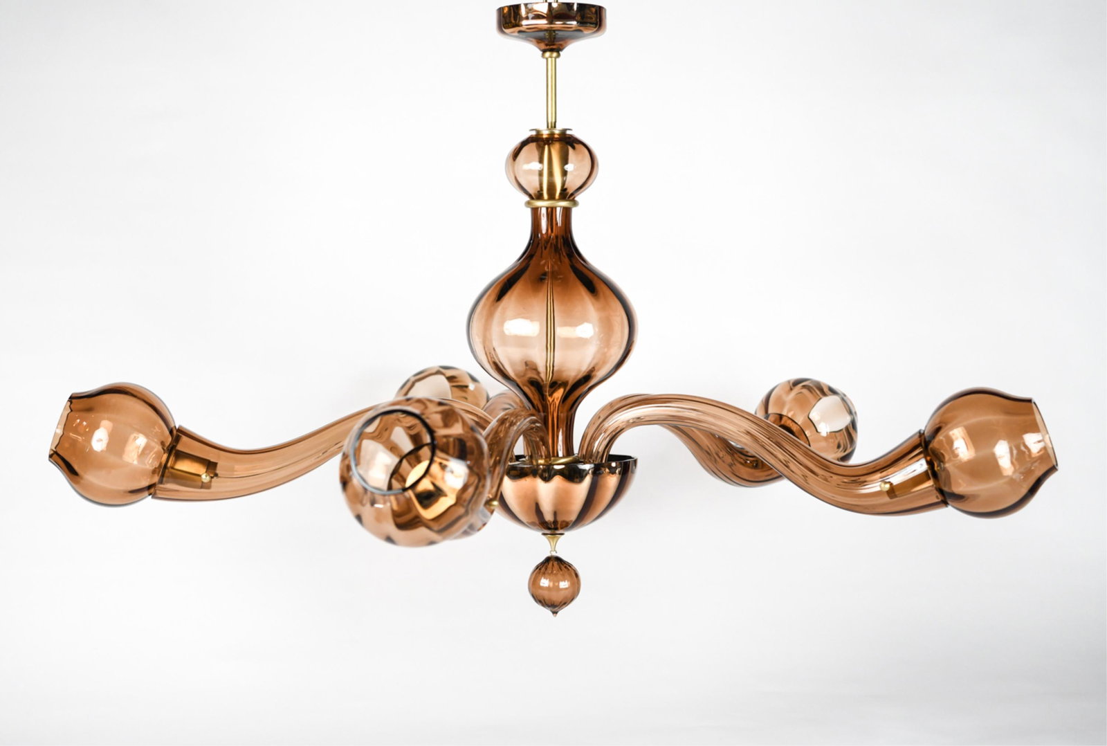 DONGHIA REGINA 5-ARM ITALIAN GLASS CHANDELIER (1 of 15)
