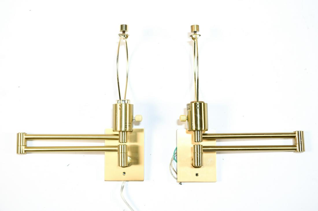 PAIR OF HANSEN SWING ARM SCONCES (1 of 10)