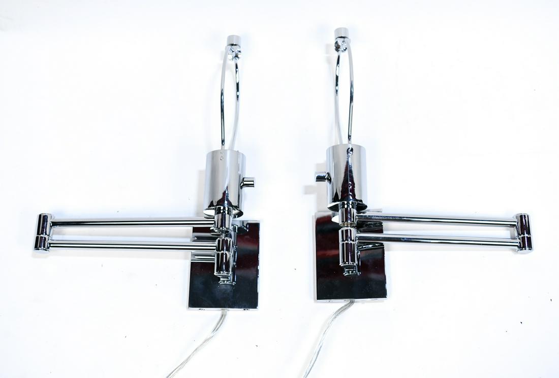 PAIR OF HANSEN SWING ARM WALL SCONCES (1 of 8)