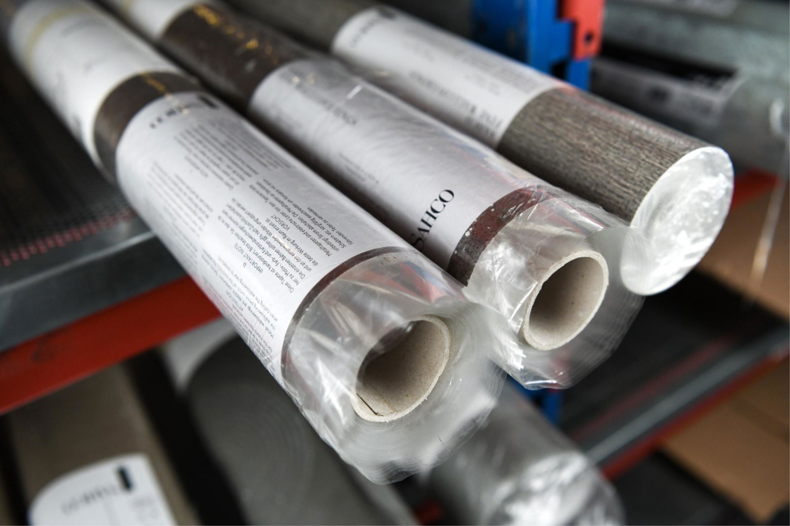 SAHCO WALLPAPER "OXID" W114-02 & "RAFIA" W108-03 (1 of 9)