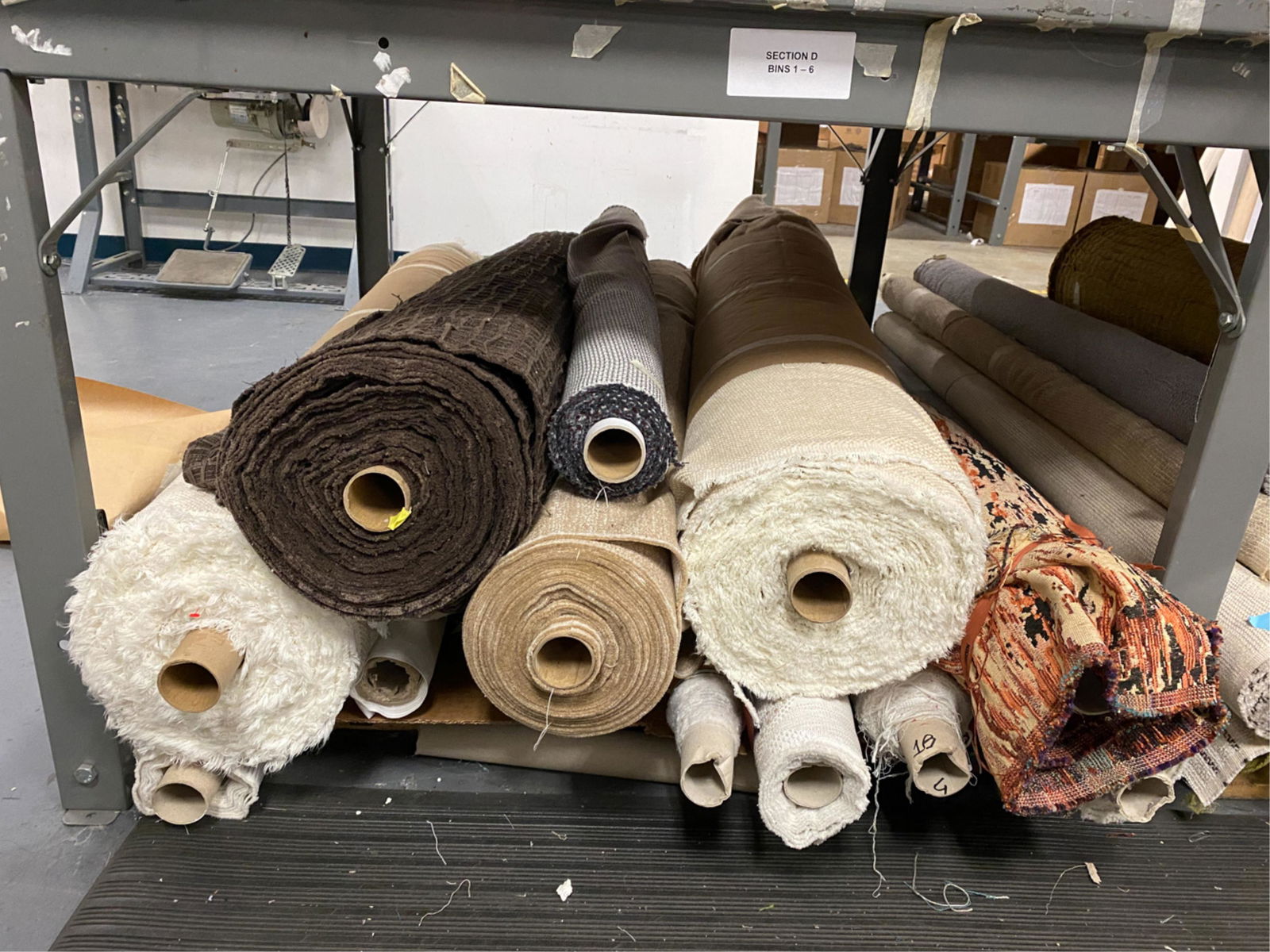 LARGE GROUPING OF FABRIC: Yardage unknown. Including Missoni Home. Condition: As found.