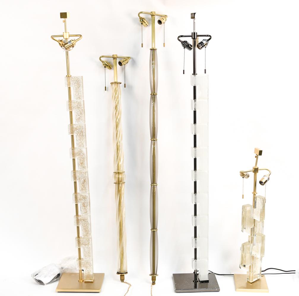 GROUPING OF AS-IS DONGHIA LAMPS FOR PARTS (1 of 12)