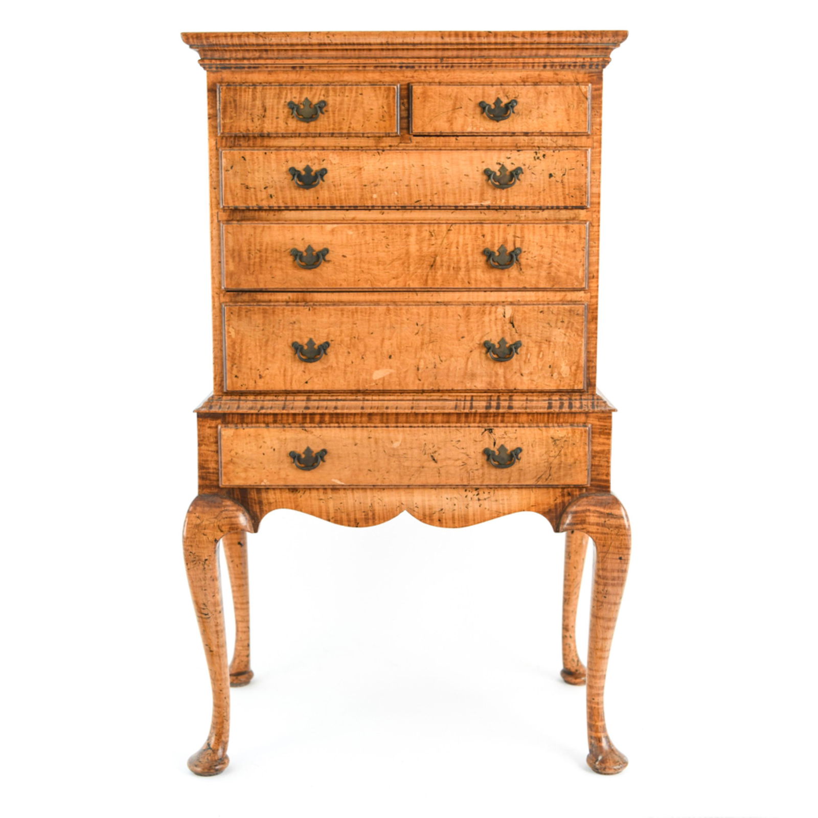 MINIATURE QUEEN ANNE HIGHBOY / CHEST ON CHEST (1 of 16)
