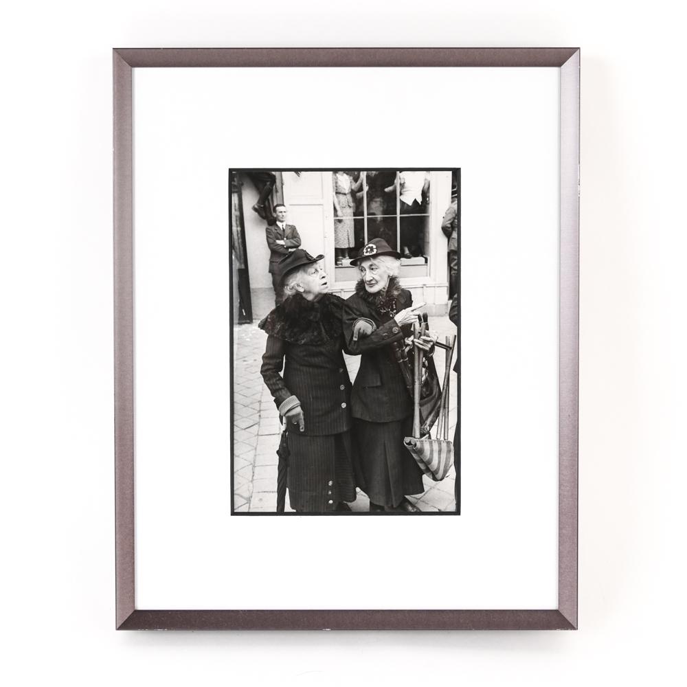 HENRI CARTIER-BRESSON (FRENCH 1908-2004): Original photograph with photographers stamped credit verso, other pencil inscriptions. Unknown printing date. Dimensions: Paper: H 9.25" x W 6 3/8" Condition: Photo clean, handling marks.