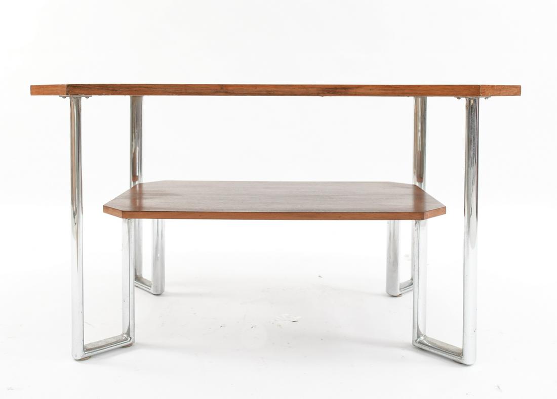 ART DECO STYLE TWO TIER SIDE TABLE (1 of 13)