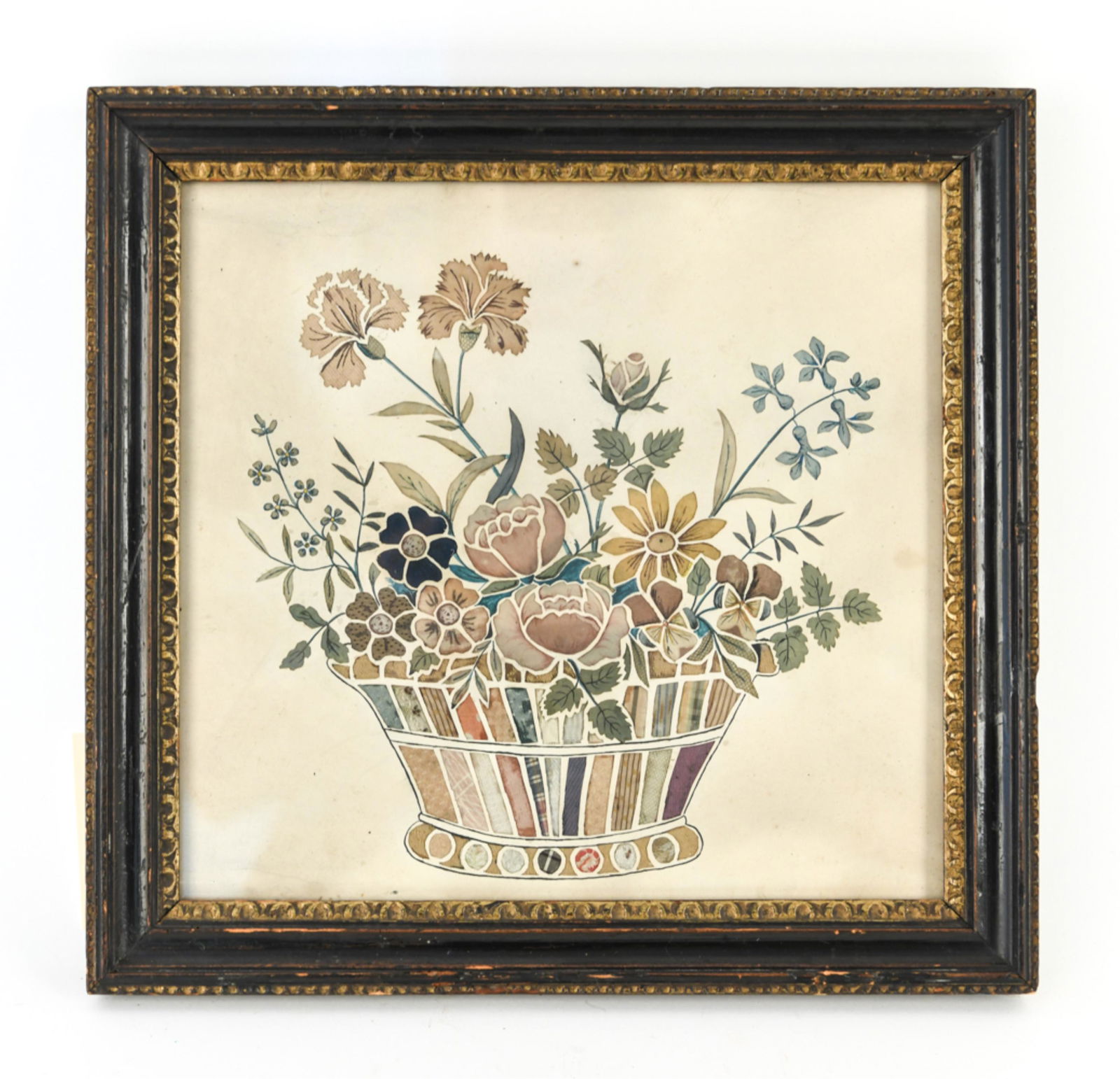 19TH C. WATERCOLOR FRACTUR PAINTING (1 of 6)