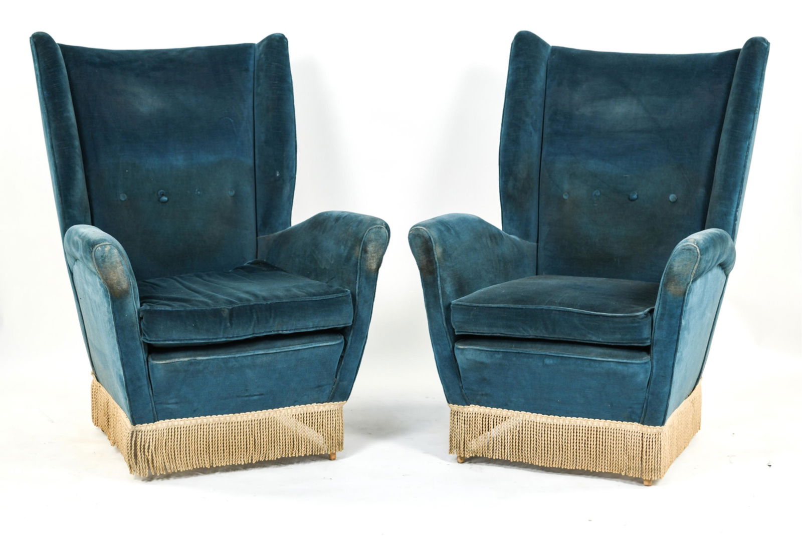 PAOLO BUFFA STYLE TALL BACK LOUNGE CHAIRS (1 of 14)