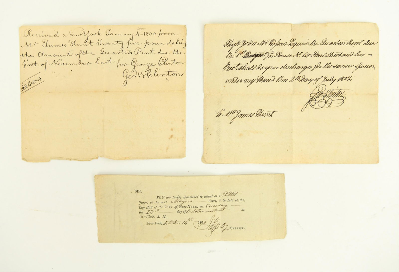 GEORGE CLINTON (2) SIGNED DOCUMENTS + (1) OTHER (1 of 7)