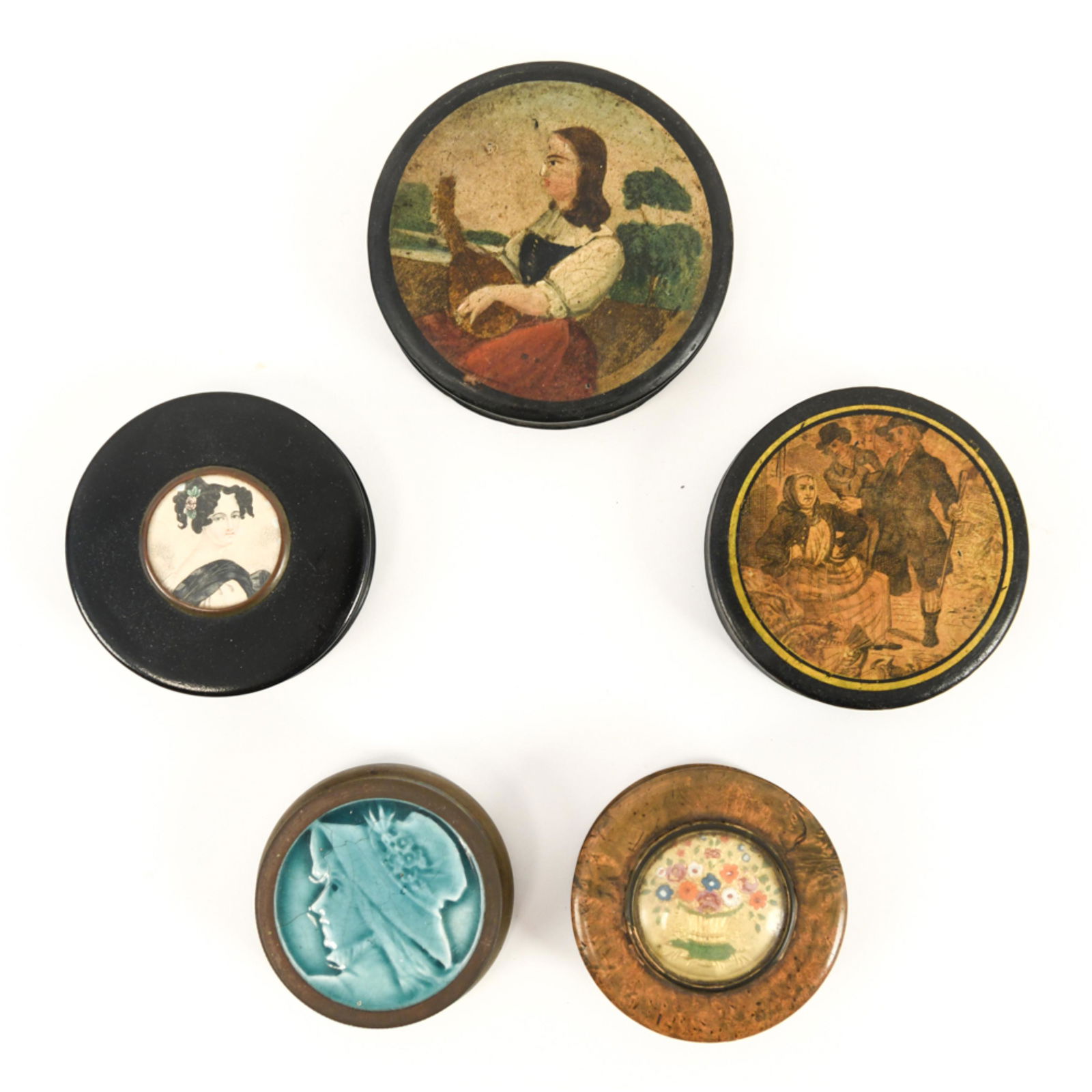 GROUPING OF SMALL ANTIQUE BOXES (1 of 9)