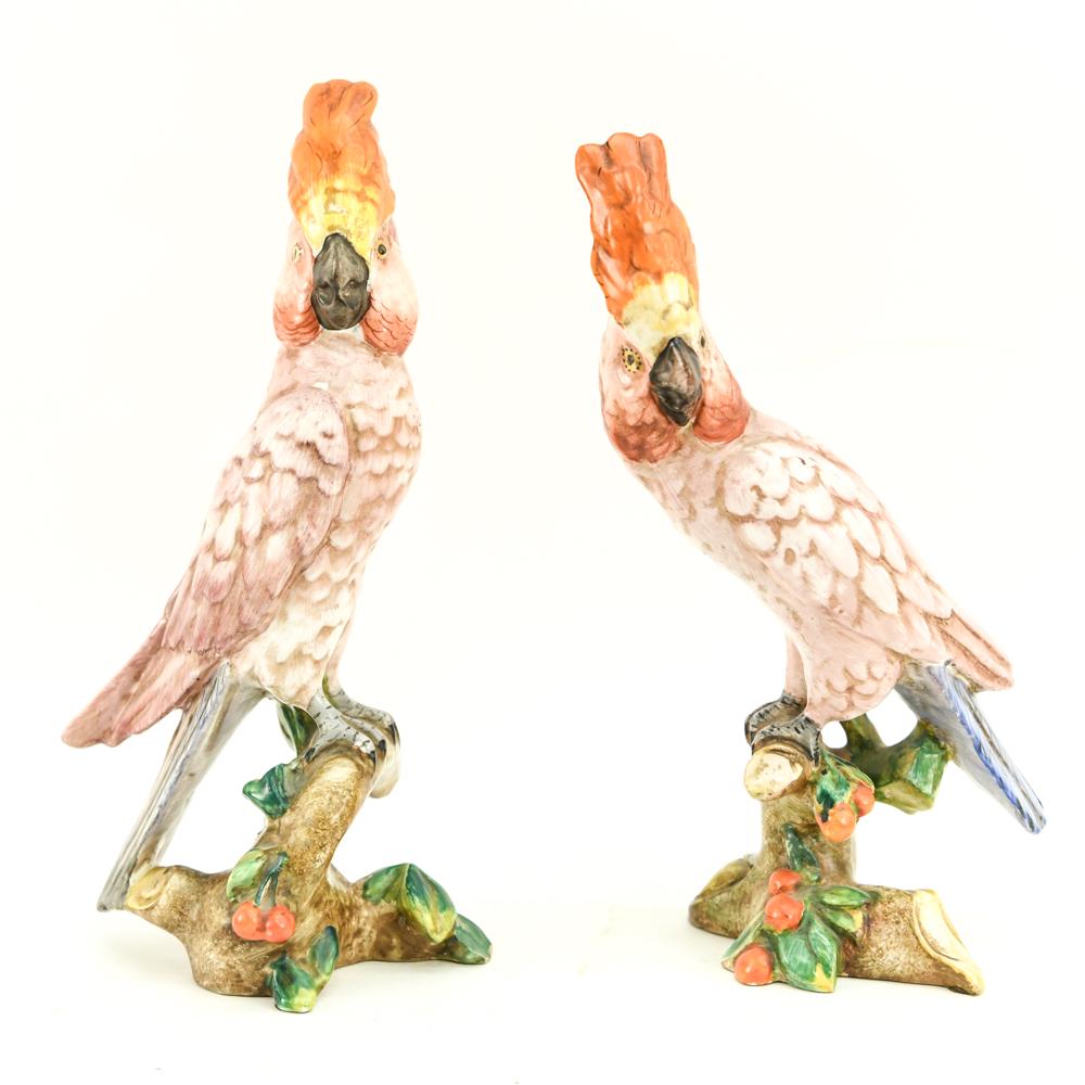 PAIR OF UGO ZACCAGNINI ITALIAN CERAMIC BIRDS (1 of 16)