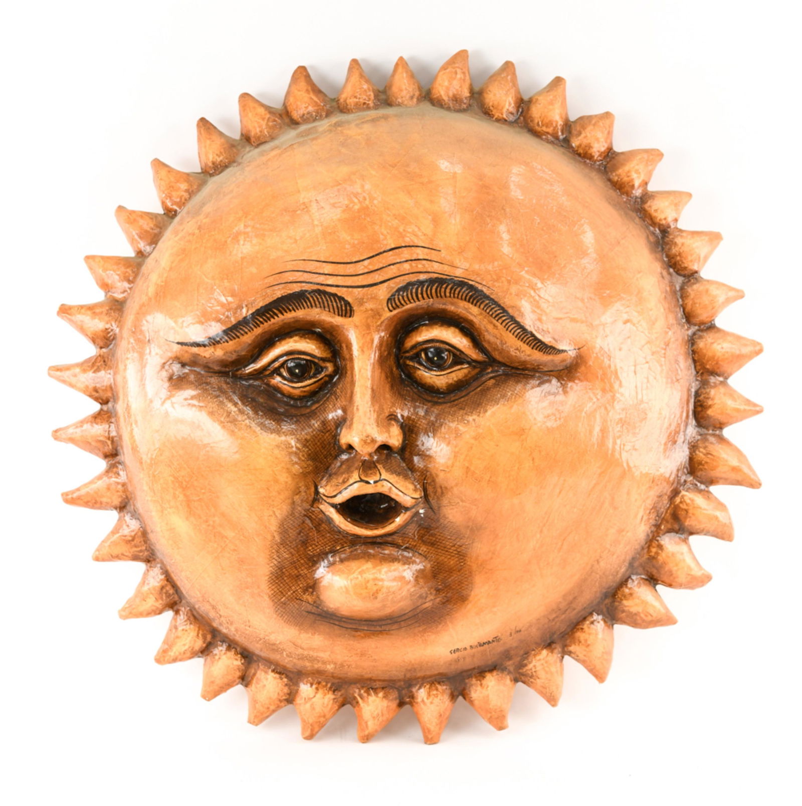 SERGIO BUSTAMANTE PAPER MACHE SUN (1 of 14)