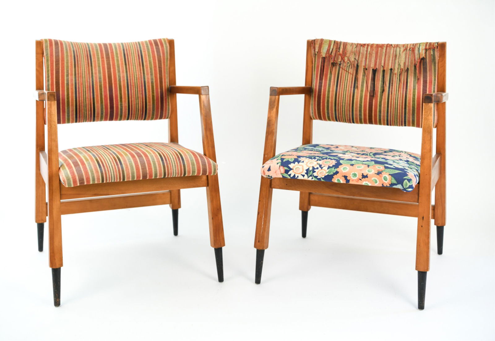 PAIR JENS RISOM STYLE LOUNGE CHAIRS (1 of 11)