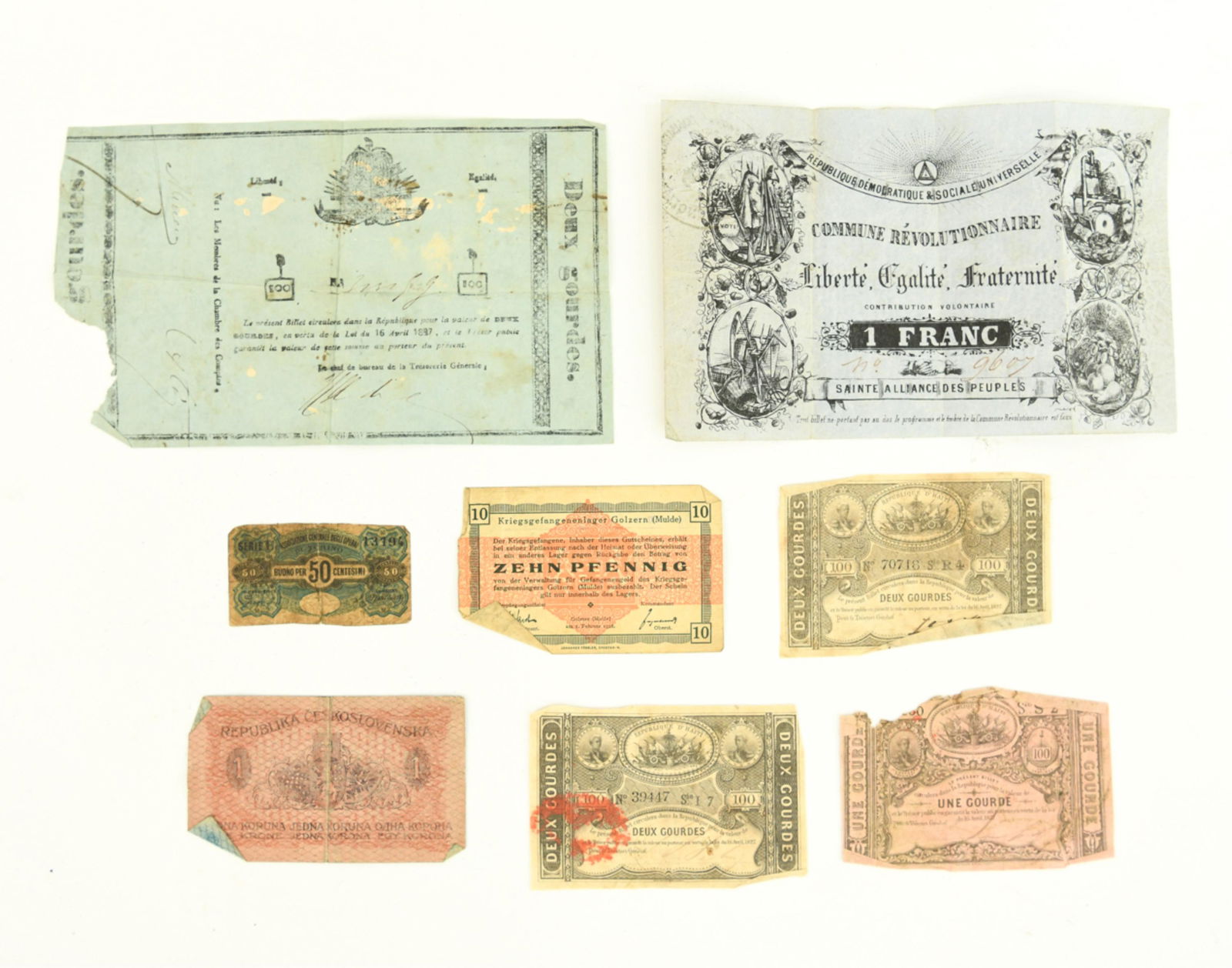 GROUPING OF EARLY CURRENCY (1 of 19)
