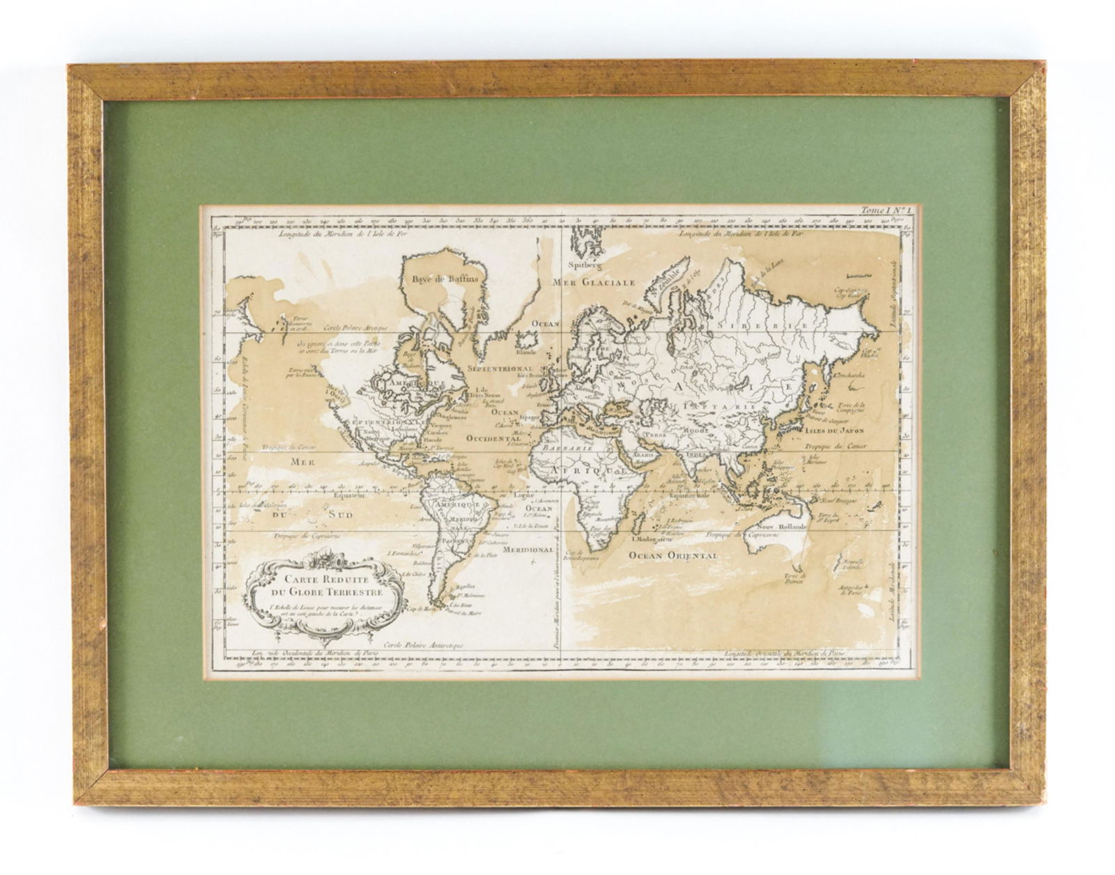 18TH CENTURY FRENCH MAP OF THE WORLD (1 of 14)