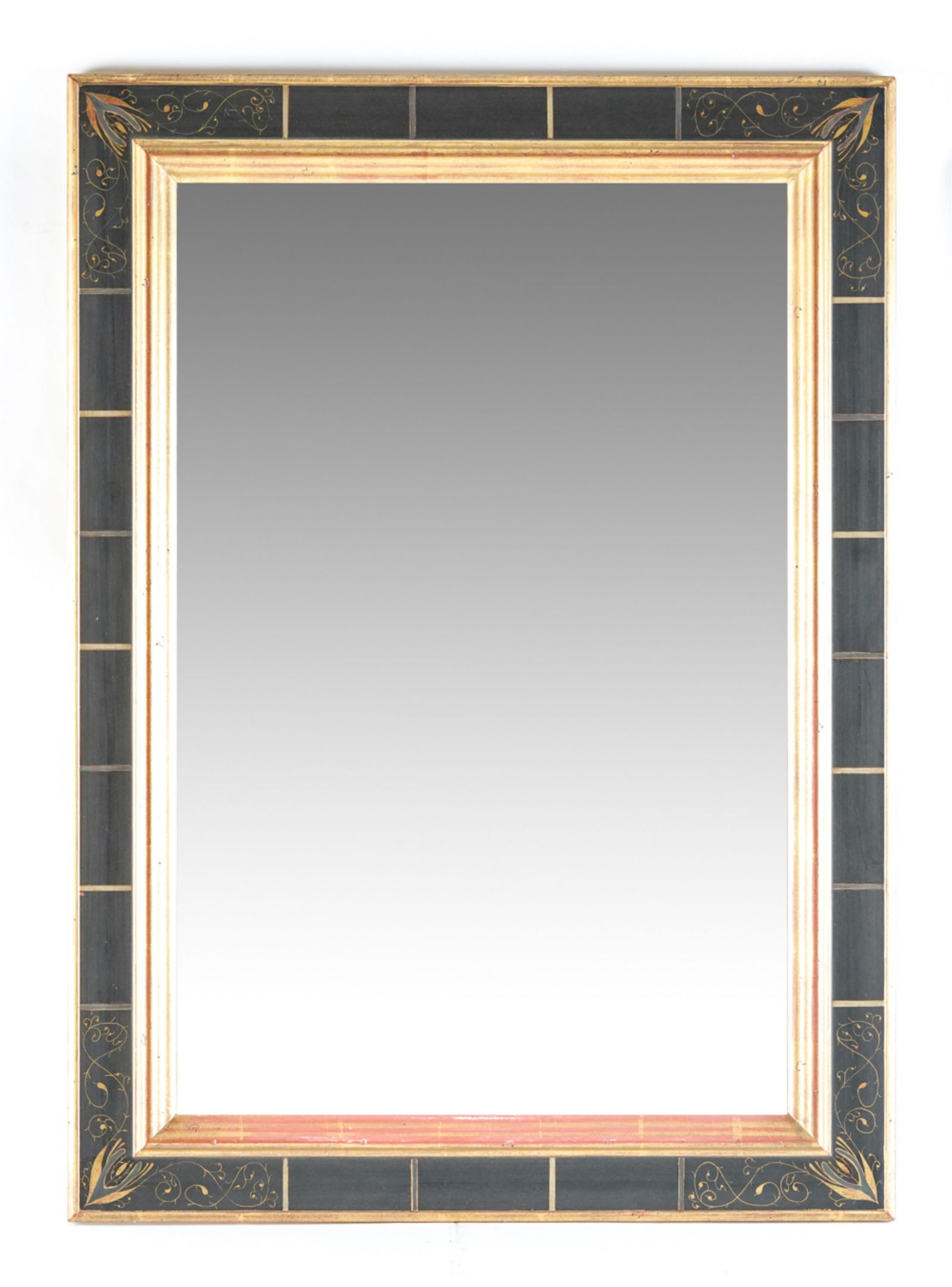 HAND PAINTED ITALIAN GILDED MIRROR (1 of 8)