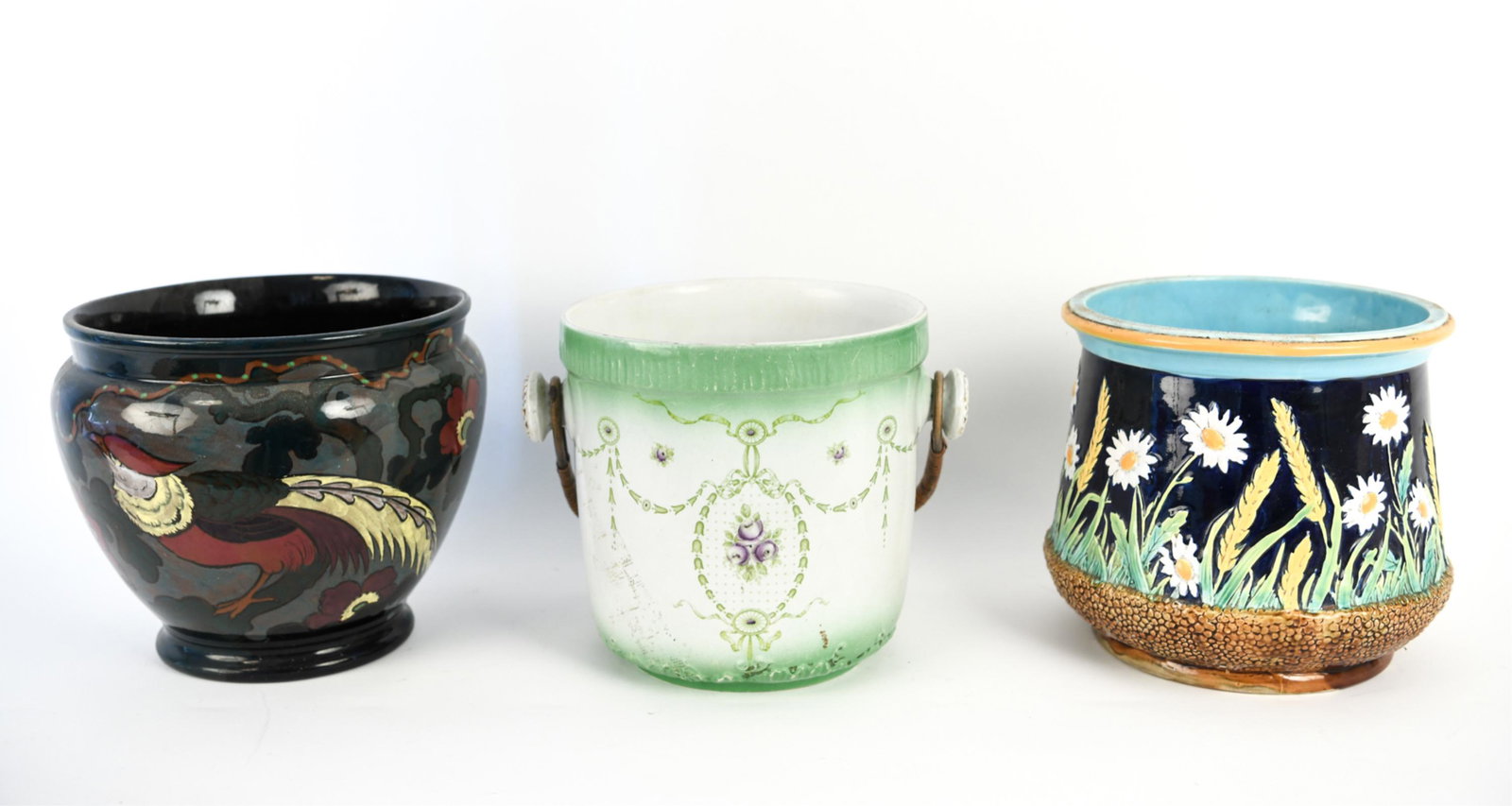 (3) CERAMIC JARDINIERES (1 of 13)