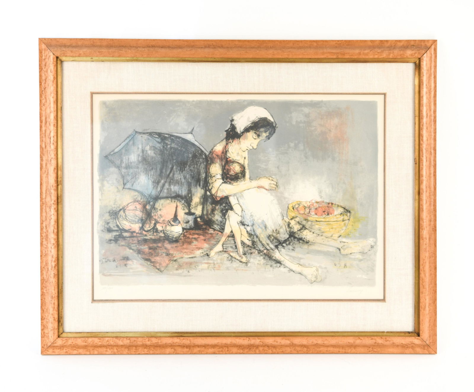 JEAN JANSEM, FRENCH (1920-2013) COLOR LITHOGRAPH (1 of 9)