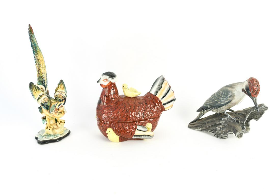 GROUPING OF CERAMIC BIRDS (1 of 14)