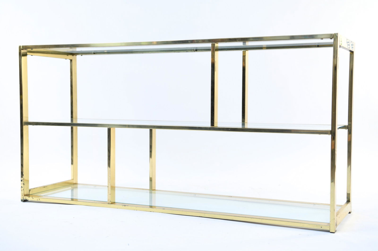 BRASS TIERED CONSOLE TABLE (1 of 17)