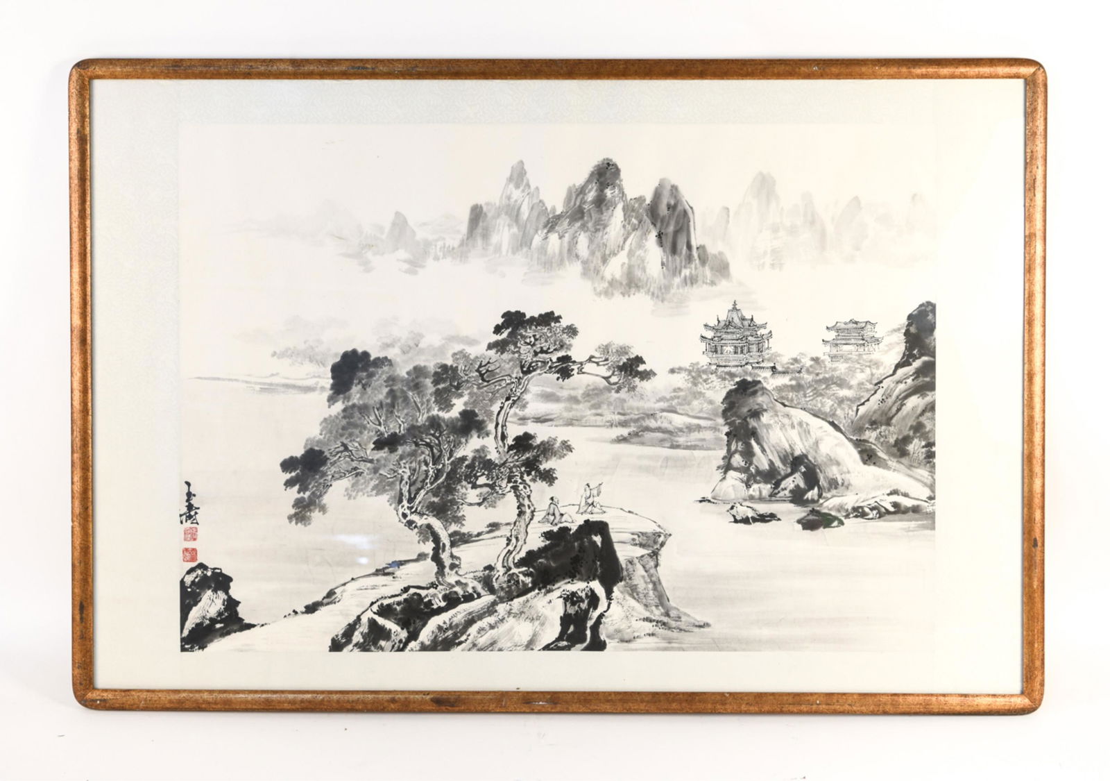 LARGE CHINESE INK PAINTING (1 of 10)