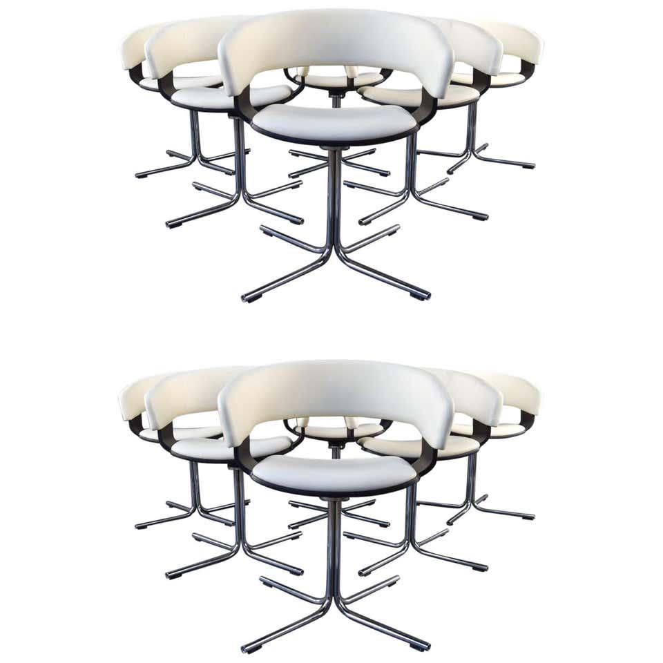 (12) ALLERMUIR MOLLIE LEATHER & CHROME CHAIRS (1 of 17)