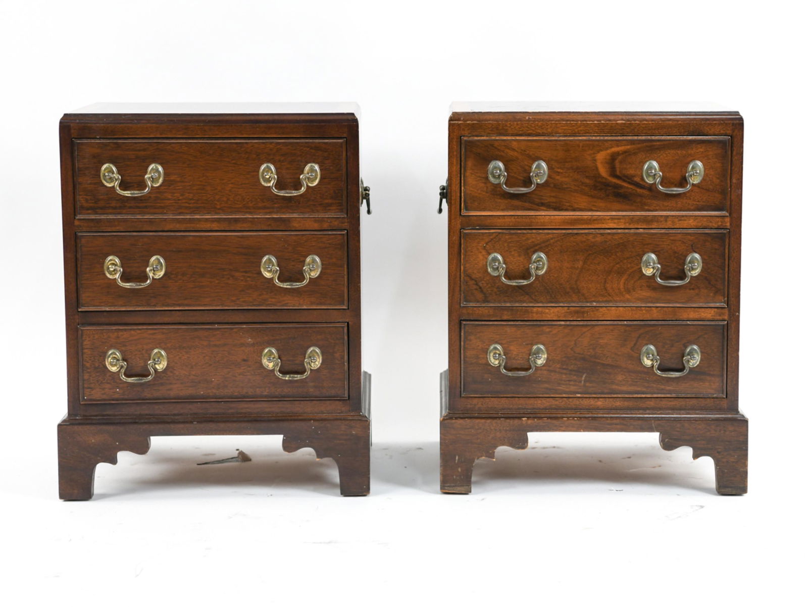PAIR OF DIMINUTIVE CHESTS / END TABLES (1 of 9)